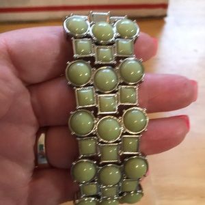 Green And Silver Bracelet
